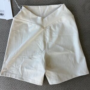 Crop Shop Boutique (CSB) Cream Bike Shorts